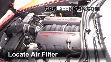2006 Chevrolet Corvette 6.0L V8 Convertible Air Filter (Engine)
