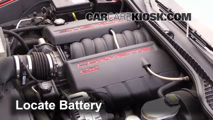 2006 Chevrolet Corvette 6.0L V8 Convertible Batterie Nettoyer la batterie et les cosses