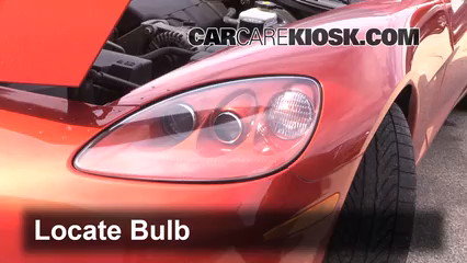 Headlight Bulb Replacement: 2005 Chevrolet Corvette 6.0L V8 Convertible