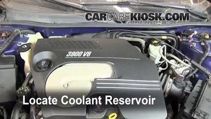 2006 Chevrolet Monte Carlo LT 3.9L V6 Antigel (Liquide de Refroidissement) Vérifiez le niveau d'antigel