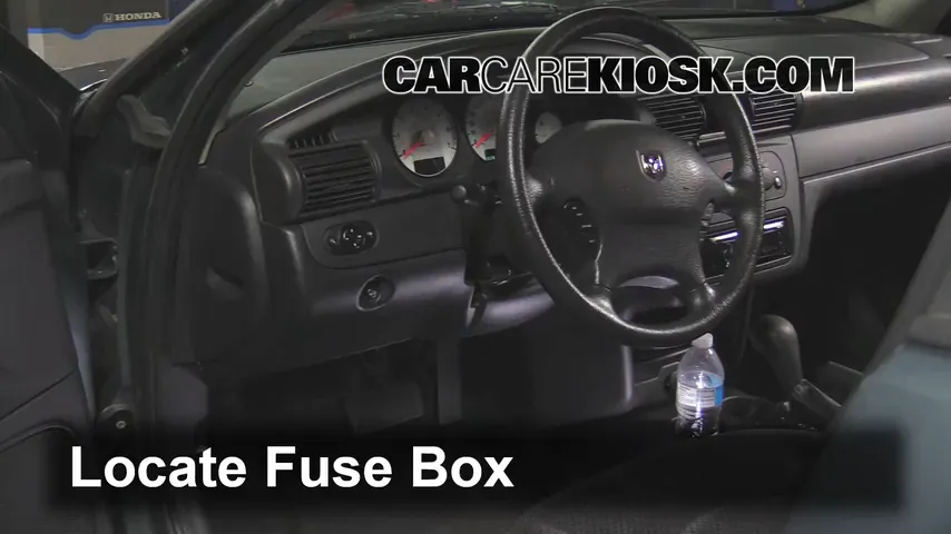 Interior Fuse Box Location: 2004 Dodge Stratus SXT 2.4L 4 Cyl. Sedan (4  Door)