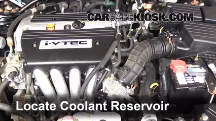 2006 Honda Accord EX 2.4L 4 Cyl. Coupe (2 Door) Coolant (Antifreeze) Check Coolant Level
