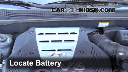 2006 Hyundai Sonata LX 3.3L V6 Battery Replace