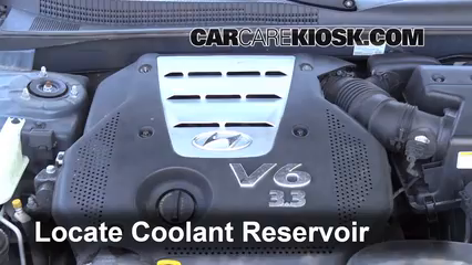 2006 Hyundai Sonata LX 3.3L V6 Coolant (Antifreeze) Add Coolant