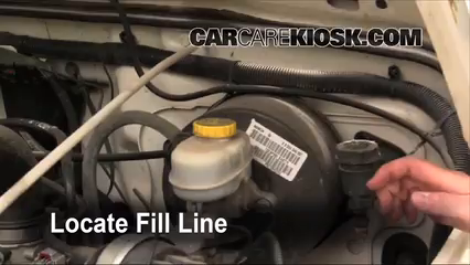 How to Add Brake Fluid: 2005 Jeep Wrangler Sport  6 Cyl.