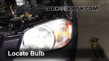2006 Mazda Tribute S 3.0L V6 Lights Headlight (replace bulb)