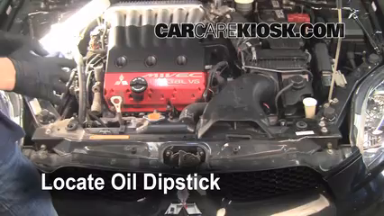 2006 Mitsubishi Eclipse GT 3.8L V6 Oil Check Oil Level