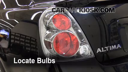 2006 Nissan Altima SE 3.5L V6 Lights Tail Light (replace bulb)