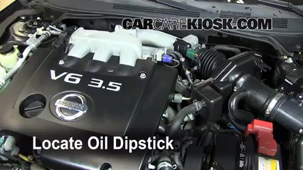 2006 Nissan Altima SE 3.5L V6 Oil Check Oil Level