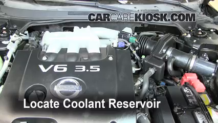 How to Add Coolant: 2006 Nissan Altima SE 3.5L V6