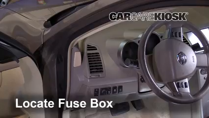 Interior Fuse Box Location: 2006 Nissan Maxima SE 3.5L V6