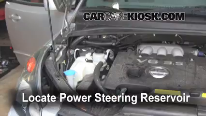2006 Nissan Quest S 3.5L V6 Power Steering Fluid Check Fluid Level