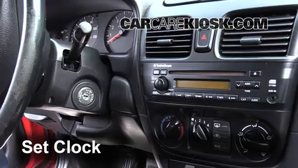 2006 Nissan Sentra S 1.8L 4 Cyl. Clock