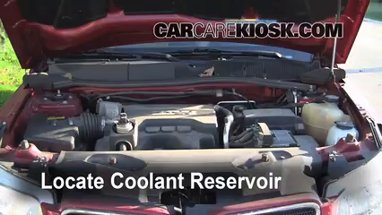 2006 Pontiac Torrent 3.4L V6 Refrigerante (anticongelante) Controlar nivel de líquido