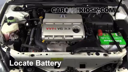 2006 Toyota Solara SLE 3.3L V6 Coupe Battery Replace