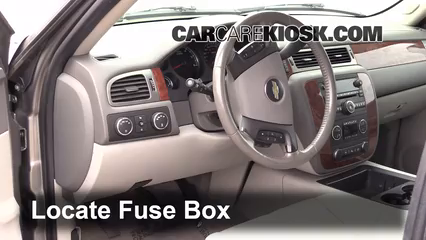 Interior Fuse Box Location 2007 2013 Chevrolet Suburban