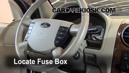 Interior Fuse Box Location 2005 2007 Ford Freestyle 2007