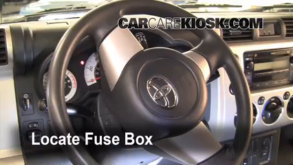Interior Fuse Box Location 2007 2014 Toyota Fj Cruiser 2007