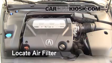 2007 Acura TL 3.2L V6 Filtre à air (moteur) Changement