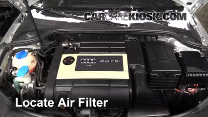 2007 Audi A3 2.0L 4 Cyl. Turbo Filtro de aire (motor)