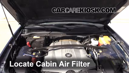 2007 Cadillac SRX 4.6L V8 Filtre à air (intérieur) Contrôle