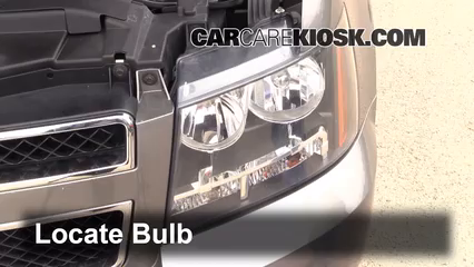 2007 Chevrolet Suburban 2500 LT 6.0L V8 Éclairage Feux de croisement (remplacer l'ampoule)