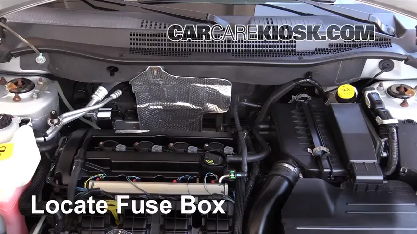 Interior Fuse Box Location: 2008 Dodge Caliber SE 2.0L 4 Cyl