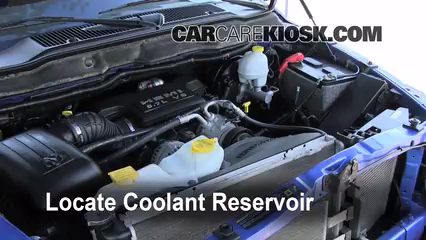 2007 Dodge Ram 1500 Laramie 5.7L V8 Extended Crew Cab Pickup Antigel (Liquide de Refroidissement) Vérifiez le niveau d'antigel