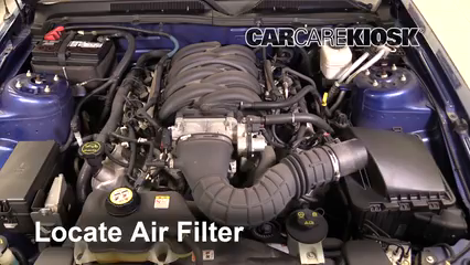 2007 Ford Mustang GT 4.6L V8 Coupe Filtre à air (moteur) Changement