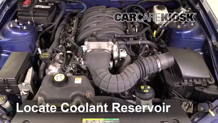 2007 Ford Mustang GT 4.6L V8 Coupe Antigel (Liquide de Refroidissement) Vérifiez le niveau d'antigel