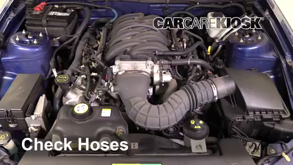 2007 Ford Mustang GT 4.6L V8 Coupe Durites Vérifier les durites