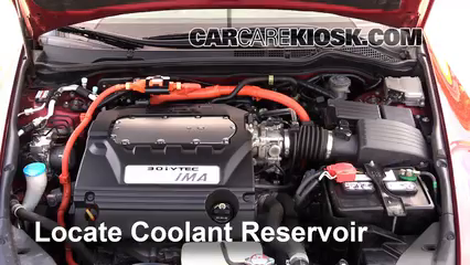 2007 Honda Accord Hybrid 3.0L V6 Coolant (Antifreeze) Add Coolant