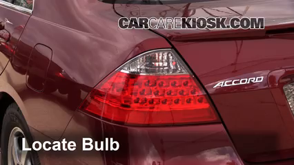 2007 Honda Accord Hybrid 3.0L V6 Éclairage Feux de position arrière (remplacer ampoule)