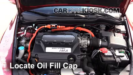 2007 Honda Accord Hybrid 3.0L V6 Oil Add Oil
