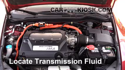 2007 Honda Accord Hybrid 3.0L V6 Liquide de transmission Vérifier le niveau de liquide