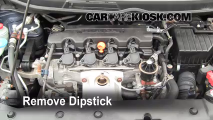 Check Oil Level 2007 Honda Civic LX 1.8L 4 Cyl. Sedan (4 Door)