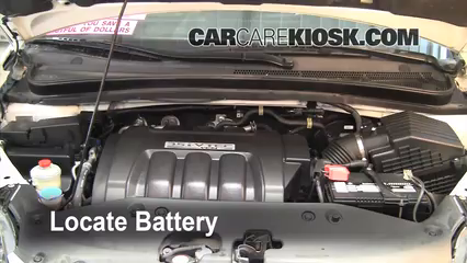 2007 Honda Odyssey EX 3.5L V6 Batería Limpiar batería y terminales