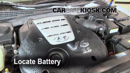 2007 Hyundai Azera SE 3.8L V6 Battery Replace