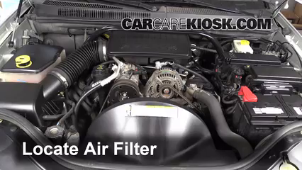 2007 Jeep Grand Cherokee Laredo 3.7L V6 Air Filter (Engine) Check