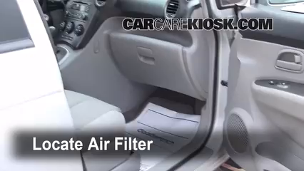 2007 Kia Rondo LX 2.7L V6 Filtro de aire (interior)