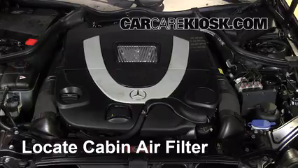 2007 Mercedes-Benz CLK550 5.5L V8 Convertible (2 Door) Filtre à air (intérieur)