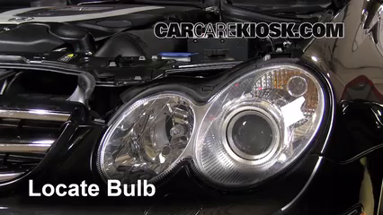 2007 Mercedes-Benz CLK550 5.5L V8 Convertible (2 Door) Lights Headlight (replace bulb)