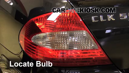 2007 Mercedes-Benz CLK550 5.5L V8 Convertible (2 Door) Lights Tail Light (replace bulb)