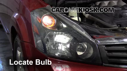 2007 Nissan Quest 3.5L V6 Lights Highbeam (replace bulb)