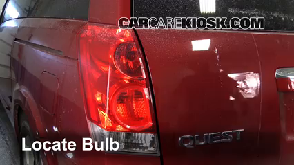 2007 Nissan Quest 3.5L V6 Lights Brake Light (replace bulb)