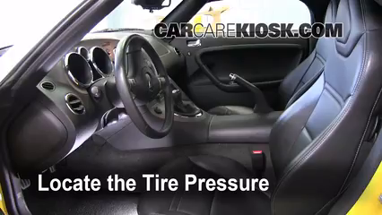 2007 Pontiac Solstice 2.4L 4 Cyl. Tires & Wheels Check Tire Pressure