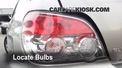 2007 Subaru Impreza 2.5i 2.5L 4 Cyl. Sedan Éclairage Feux de position arrière (remplacer ampoule)