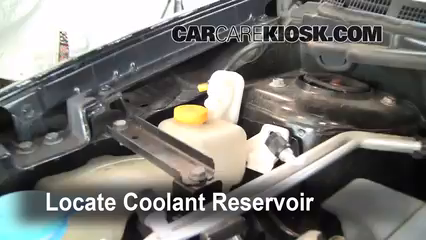 How to Add Coolant: Nissan Sentra (2013-2019) 2013 Nissan Sentra SV 1.8L 4 Cyl.