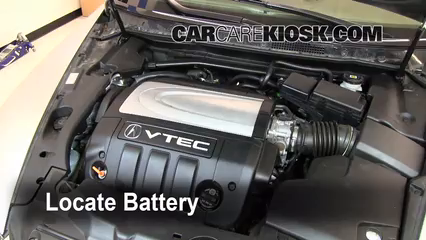 2008 Acura RL 3.5L V6 Batterie Nettoyer la batterie et les cosses