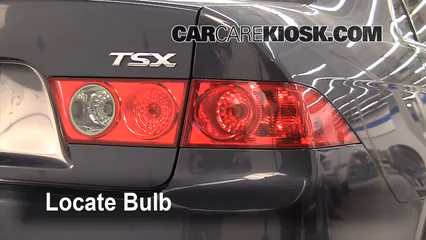 2008 Acura TSX 2.4L 4 Cyl. Éclairage Feu clignotant arrière (remplacer l'ampoule)